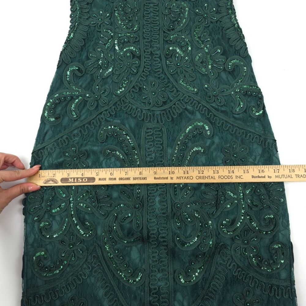 VINTAGE Sue Wong Bead Embellished Maxi Gown Romantic Feminine Ethereal Formal 4 - Picture 5 of 16